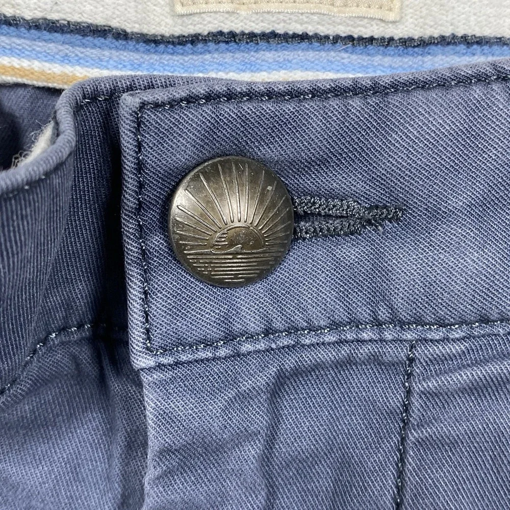 Faherty All Day Shorts Mens 36 Blue Organic Cotton‎ Tencel Stretch MBS2203-VNY